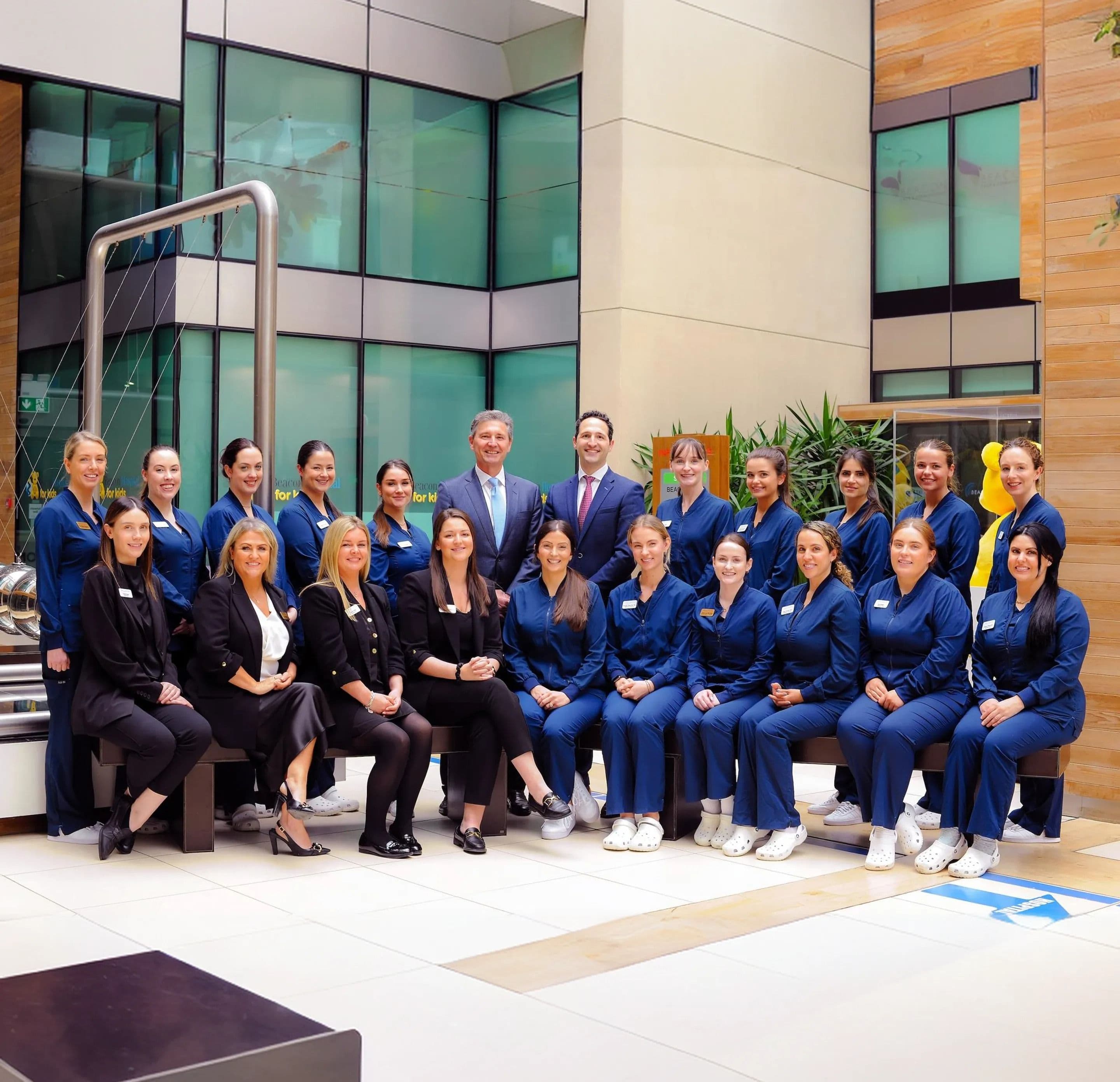 Team picture outside clinic